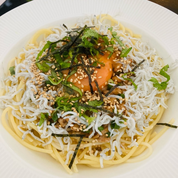 簡単まぜるだけ!納豆しらすパスタ